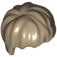 Lego Hair Short Tousled / Dark Tan