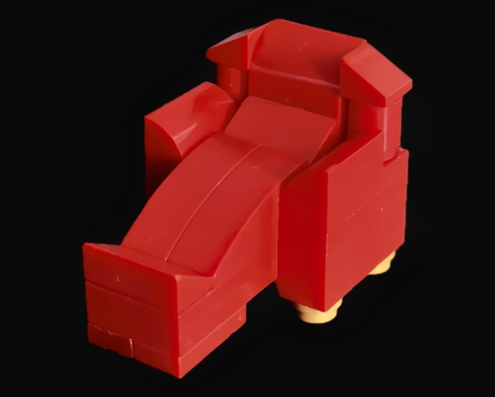 Lego Reclining Red sofa seat