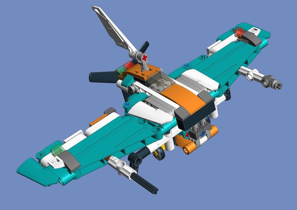 Lego Pusher Plane Prototype