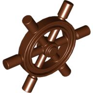Lego Duplo Boat Helm / Reddish Brown