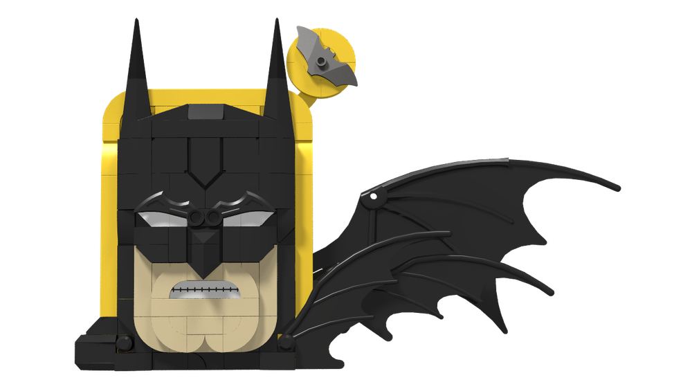 Lego brick sketch batman
