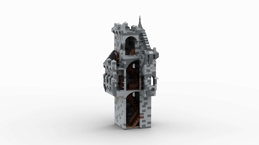 Lego H21 Stair Tower for my medieval castle
