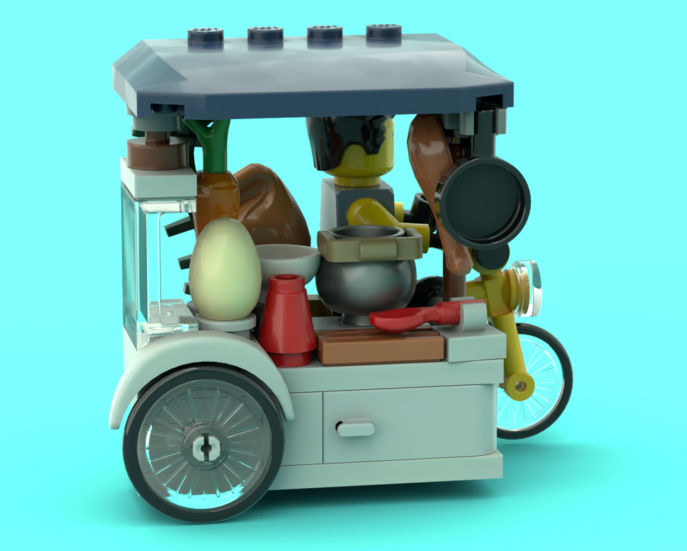 Lego Bicycle Hawker Stall