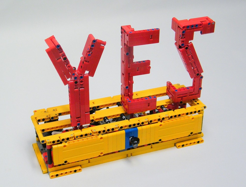 Lego Yes / No Sculpture