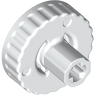 Lego Clutch Outer Side with Axle Connector / White