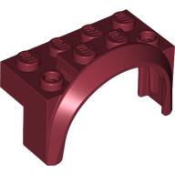 Lego Wheel Arch, Mudguard 4 x 2 x 2 1/2 / Dark Red
