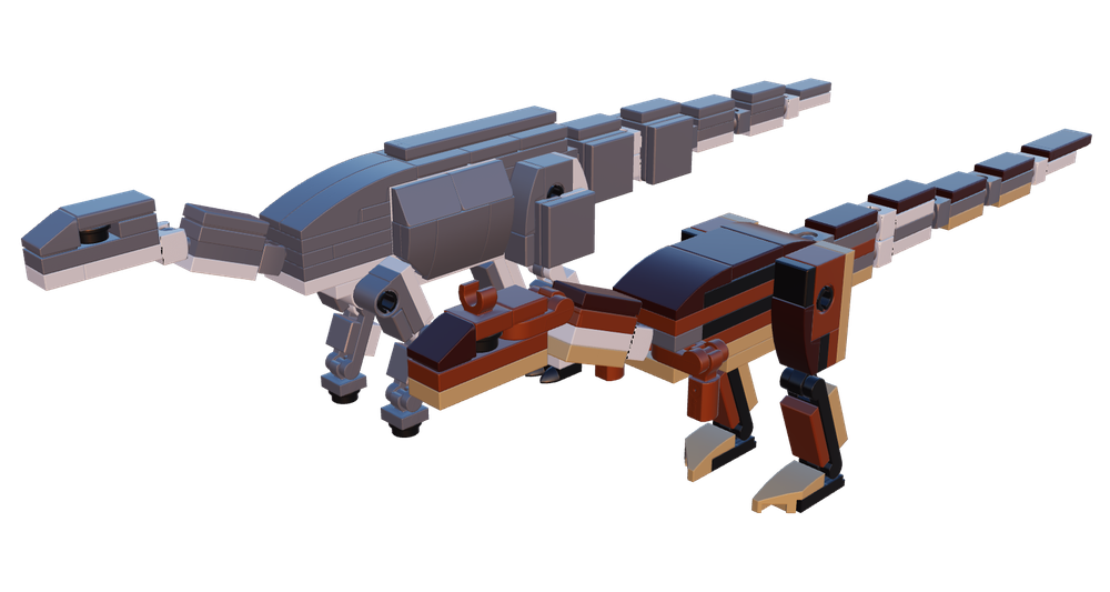 Lego Iguanodon and Gorgosaurus