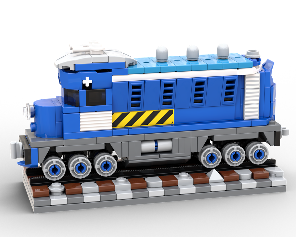 Lego 3-wide Blue Engine