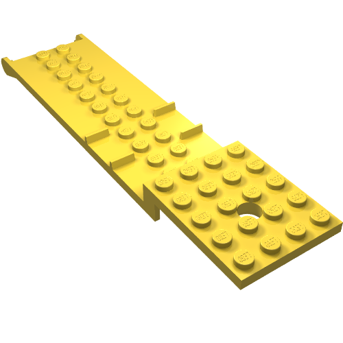 Lego Vehicle Base, Trailer 4 x 16 x 1, Platform / Yellow