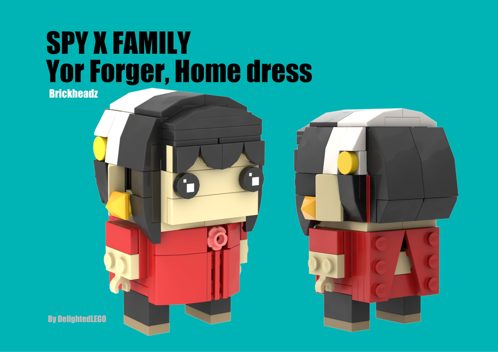 Lego Yor Forger in Home Dress from SPY x FAMILY, Brickheadz