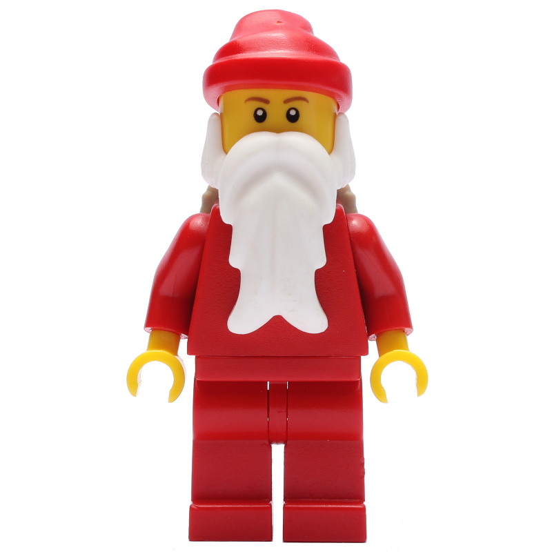 Lego Santa, Plain Red with Backpack