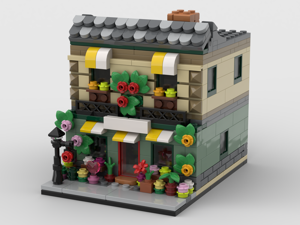 Lego Flower Store Full Building