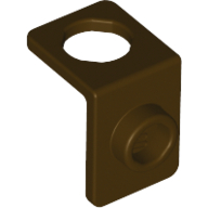 Lego Minifig Neckwear Bracket [One Stud] / Dark Brown
