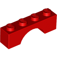 Lego Brick Arch 1 x 4 / Red