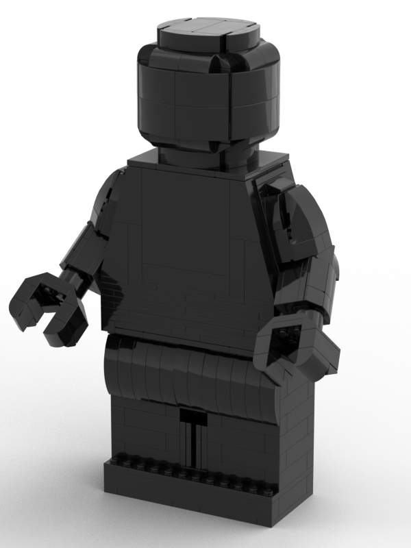 Lego Articulated Maxifig Monochrome (Black)