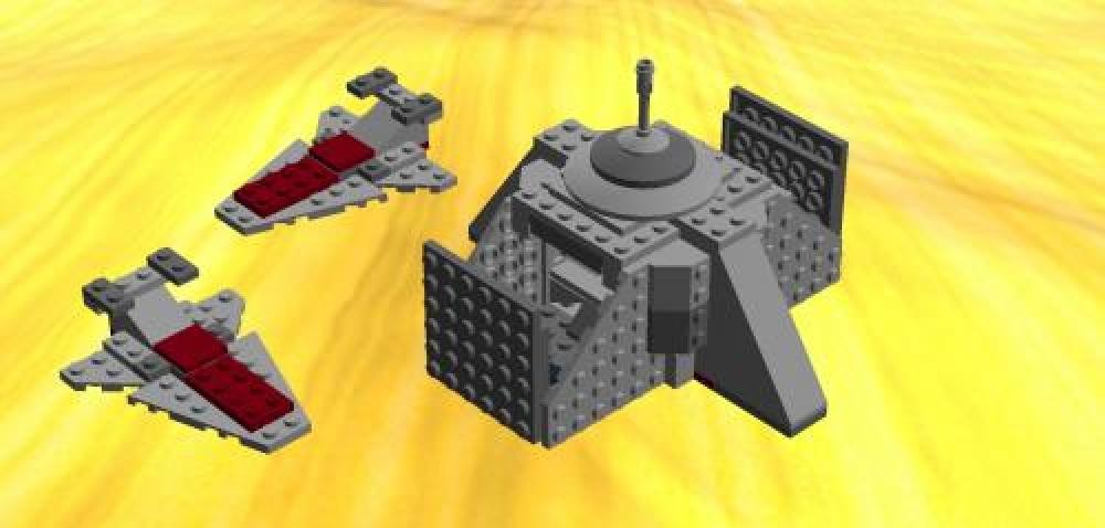 Lego Venator class star destroyers and Jedi Temple