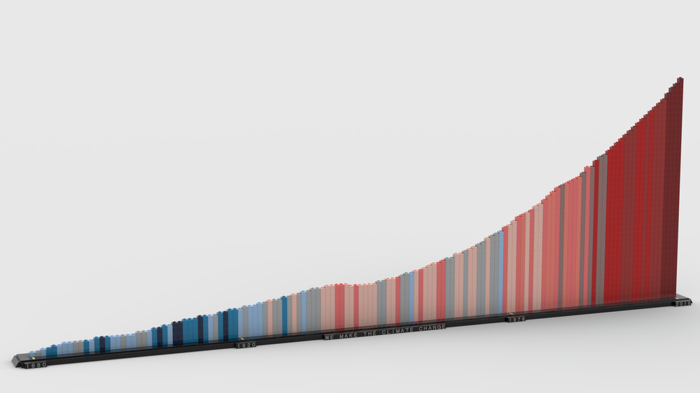 Lego Warming stripes