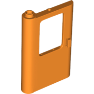 Lego Door 1 x 4 x 5 Train Left - Thick Support Bottom / Orange