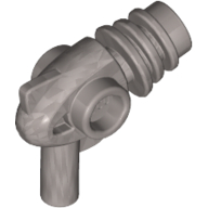 Lego Weapon Gun Ray / Sci Fi - Rounded Heat Diffusers / Flat Silver