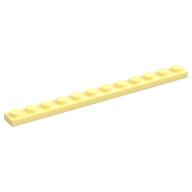 Lego Plate 1 x 12 / Bright Light Yellow