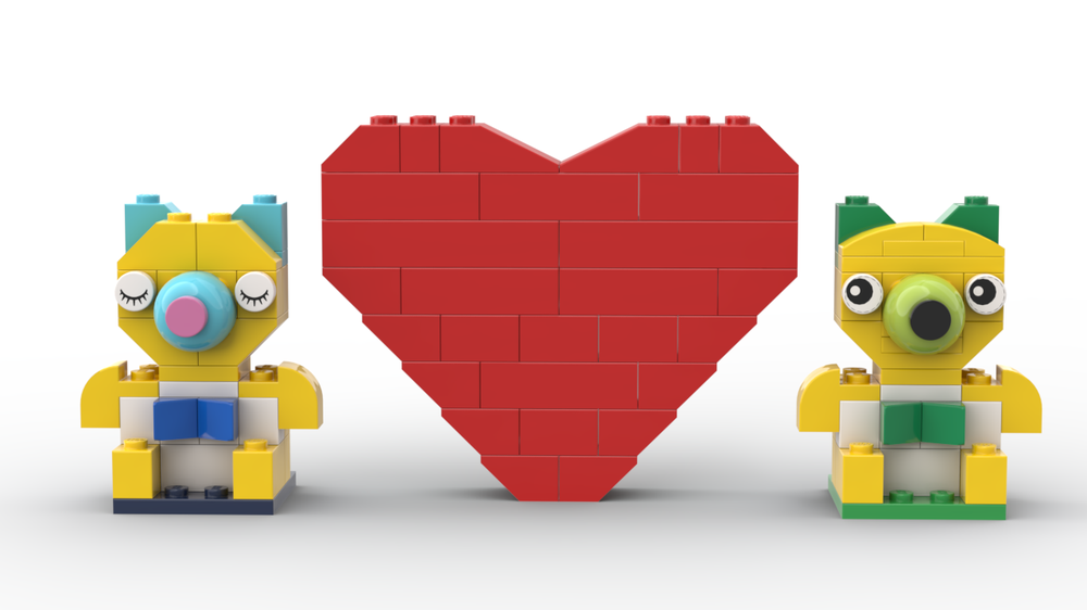 Lego 11020 Teddy bear and heart