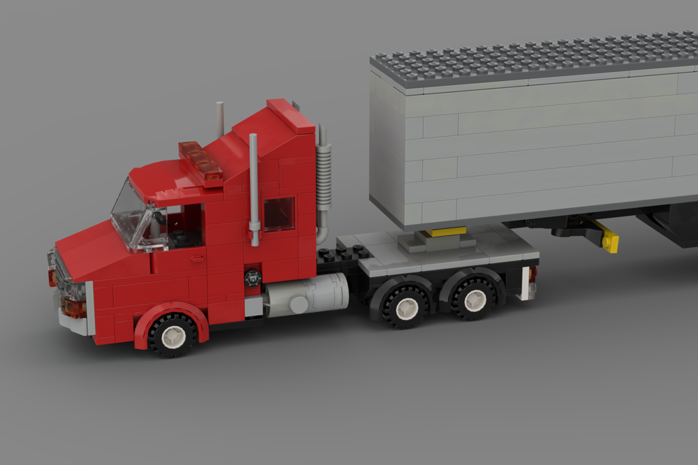 Lego small red truck