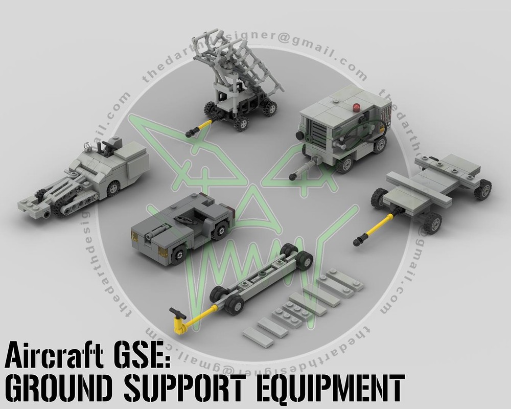 Lego Military Aircraft GROUND SUPPORT EQUIPMENT - 1:35 Scale