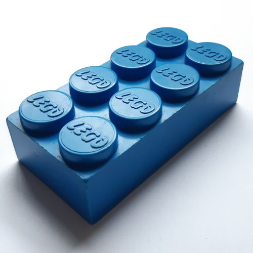 Lego Jumbo Brick 2 x 4 [Samsonite Version] / Blue