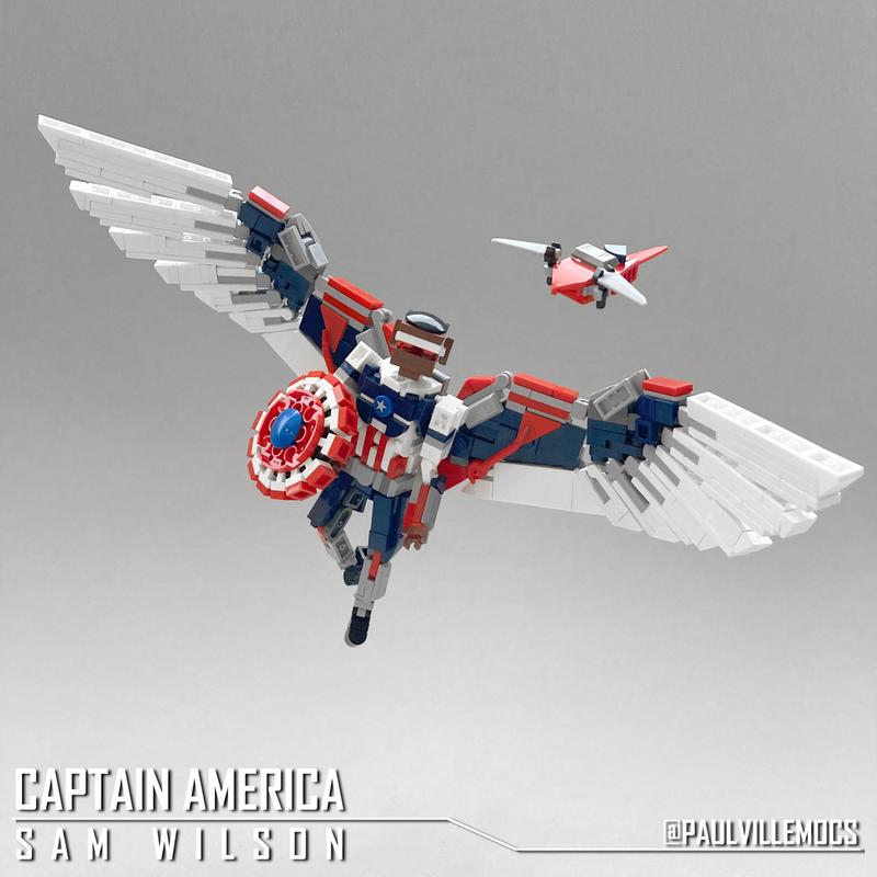 Lego Sam Wilson Captain America Figurine