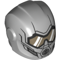 Lego Helmet with Armor Plates and Ear Protectors with Eye Visor and Mouthpiece Print (Wasp)