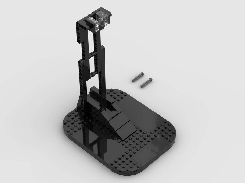 Lego Star Wars B-wing and Slave 1 display stand