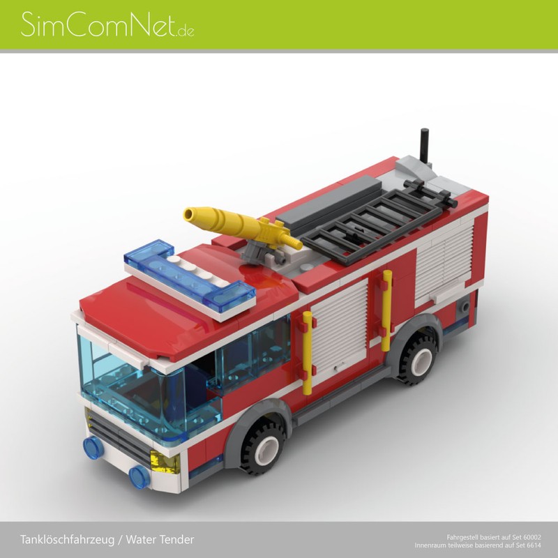 Lego 60002 based Fire Truck / Water Tender
