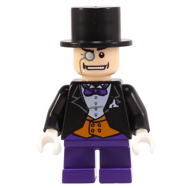 Lego The Penguin with Dark Purple Short Legs and Orange Vest