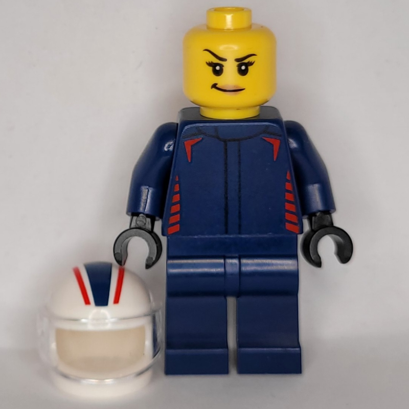 Lego F1 Driver, Red Bull, Dark Blue Suit