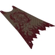 Lego Large Figure Cape, Tattered with Dark Red Print