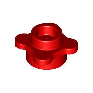 Lego Plant, Flower, Plate Round 1 x 1 with 4 Petals / Red