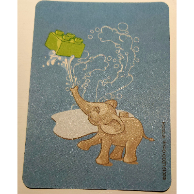 Lego Game Card, Duplo Memory Game - Elephant / [No Color/Any Color]