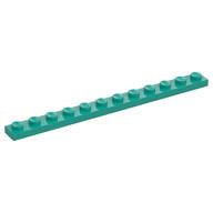 Lego Plate 1 x 12 / Dark Turquoise