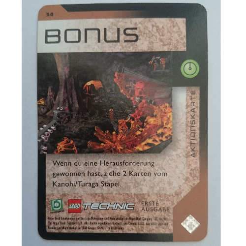 Lego Trading Card, Bionicle Game: QftM - 34 Game Action - Bonus / [No Color/Any Color]