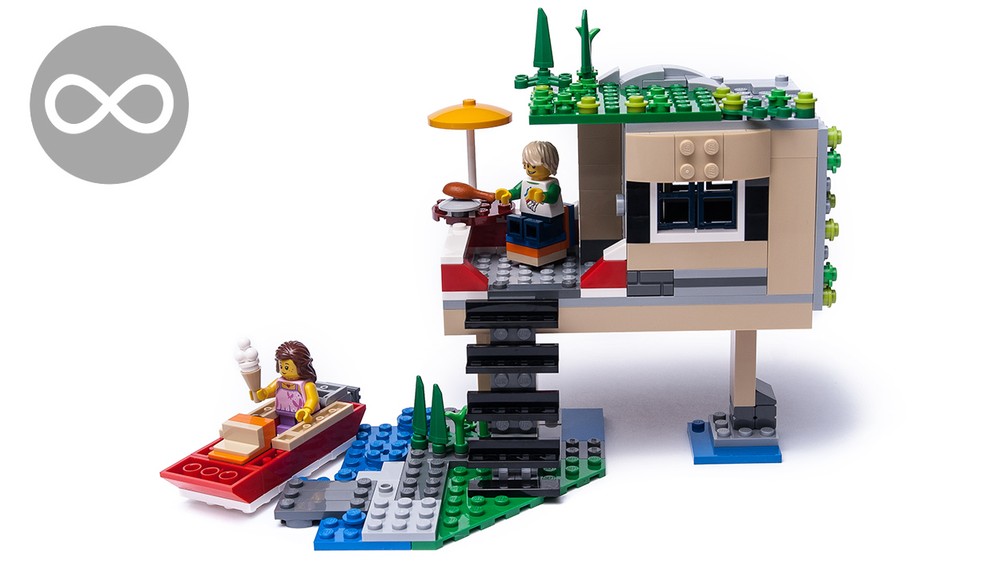 Lego 31067 summer house at water