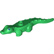 Lego Animal, Alligator / Crocodile Baby with Blue Eyes print