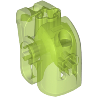 Lego Large Figure Head with Handle / Trans-Bright Green