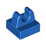 Lego Tile Special 1 x 1 with Clip with Rounded Tips / Blue