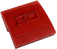 Lego Slope, Curved 2 x 2 x 2/3 with F40 Logo Pattern (Sticker) - Set 76934
