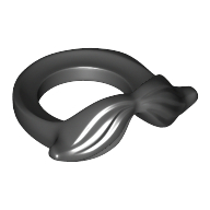 Lego Minifig Neckwear Moustache / Black