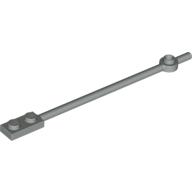 Lego Bar 1 x 12 with 1 x 2 Plate End with Solid Studs and 1 x 1 Round Plate End / Light Gray