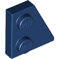 Lego Wedge Plate 2 x 2 Right / Dark Blue