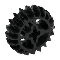 Lego Technic Gear 20 Tooth Double Bevel with Axle Hole Type 1 [+ Opening] / Black