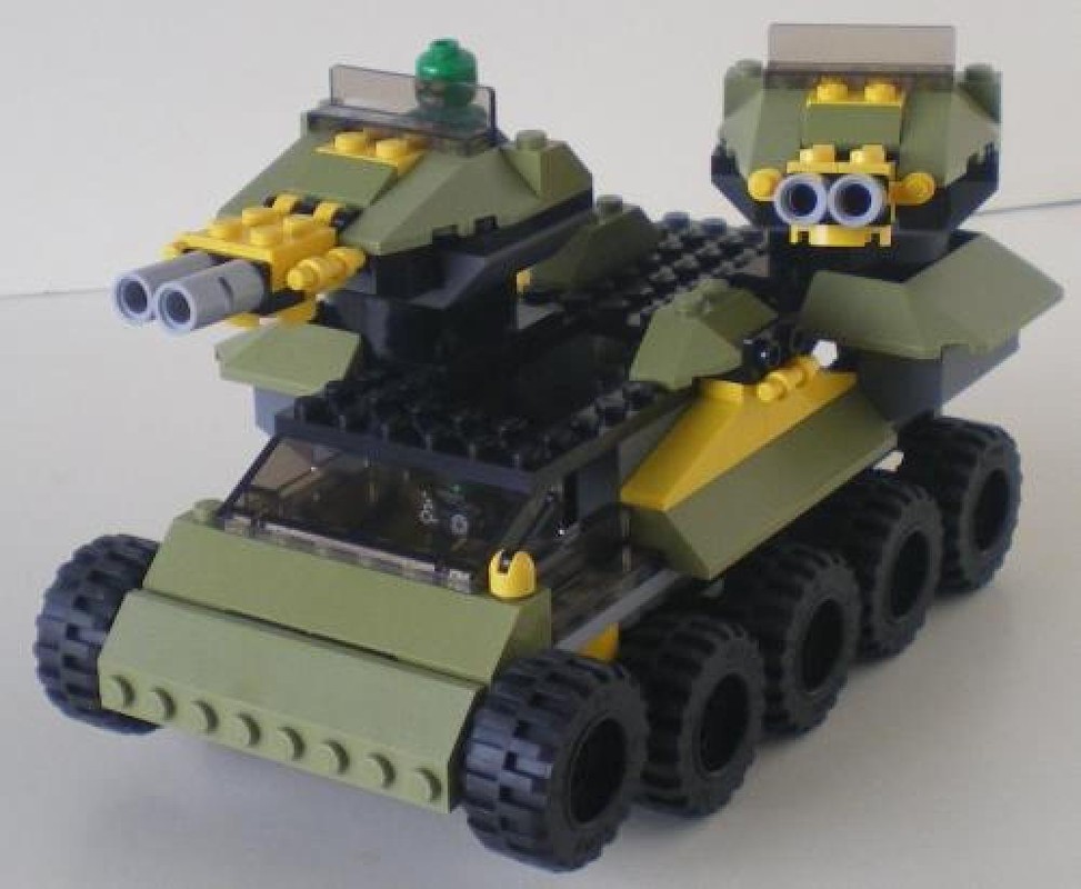 Lego Orthrus Tank - Combination alternate model using two 76017 Captain America vs Hydra sets