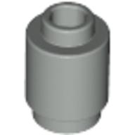 Lego Brick Round 1 x 1 Open Stud / Light Gray